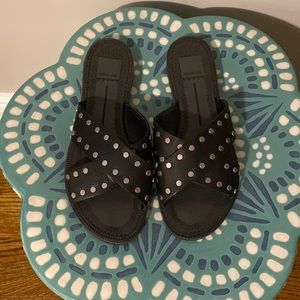 Dolce Vita Black Studded Sandals